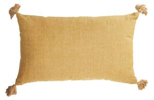 Fodera cuscino Eirenne in cotone e lino senape 30 x 50 cm