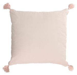 Fodera cuscino Eirenne in cotone e lino rosa 45 x 45 cm