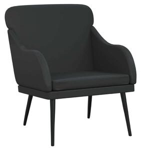 Poltrona Nera 63x76x80 cm Pelle finta