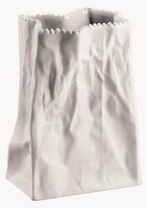 Vaso in porcellana Paper Bag, alt. 15 cm