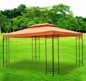 Outsunny Tetto Sostitutivo per Gazebo 3x4m, Color Terra