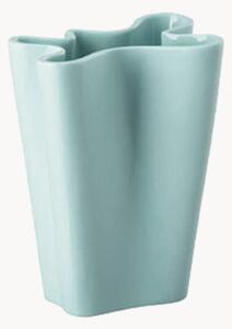 Vaso mini in porcellana Flux Mint, alt. 9 cm