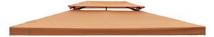 Outsunny Tetto Sostitutivo per Gazebo 3x4m, Color Terra
