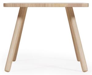 Tavolo per bambini quadrato Dilcia in legno massiccio di caucciù 55 x 55 cm