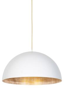 Lampada a sospensione industriale bianco con oro 50 cm - Magna Eco