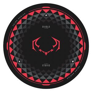 Tappetino Antiscivolo Gaming Diablo Chairs per Sedia, Nero‑Rosso