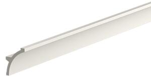 Cornice Pitturabile Stondata per parete per Strisce LED - 2m Selezionare la lunghezza 2 Metri