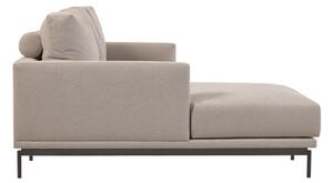 Divano Galene 3 posti con chaise longue sinistro beige 254 cm
