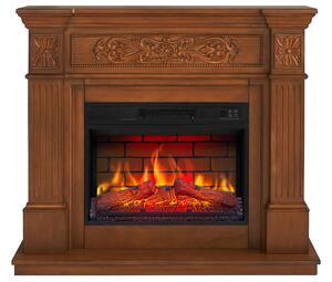 Caminetto elettrico ArtiFlame Toscana AF23BS in rovere - da appoggio, fiamma a LED, potenza termica 1,8 kW, fino a 30 m², con effetto sonoro