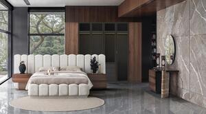 En.casa Comodino In Bambù Con Cassetto E Ripiano - Effetto Rattan Naturale 60x40x35 Cm