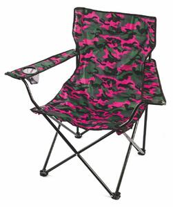 Sedia pieghevole da campeggio con struttura in metallo resistente e seduta il poliestere decorato camouflage mimetico colorato Navy