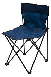 Sedia pieghevole da viaggio campeggio senza braccioli con struttura in metallo e seduta in poliestere impermeabile Camping