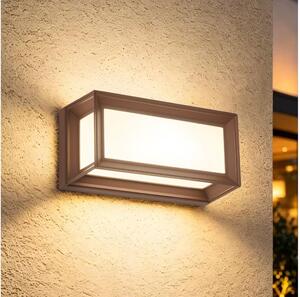 Brilagi - Applique da esterno LED con sensore PARKER LED/12W/230V marrone IP44