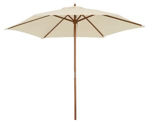 Outsunny Ombrellone in Legno da Esterno Giardino 2.5X2.3M Beige|Aosom