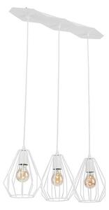 Lampadario a cavo BRYLANT 3xE27/60W/230V bianco