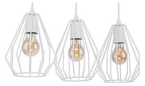 Lampadario LED sospeso su cavo BRYLANT 3xE27/60W/230V, bianco