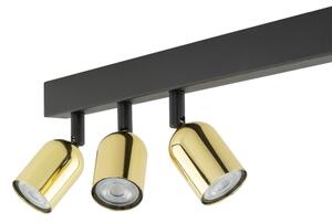 Faretto LED TOP 4x GU10/10W/230V nero/oro