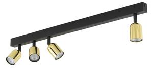Faretto LED TOP 4x GU10/10W/230V nero/oro