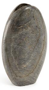 Vaso grande Tovah in marmo grigio 28 cm