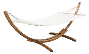 Amaca MANILLE in legno e cotone - Tessuto bianco - L.310 cm
