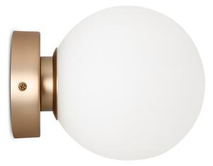 Applique Contemporanea Basic Form Piccola In Metallo Colore Oro 1 Luce