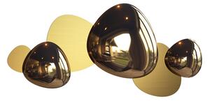Applique Contemporanea Jack-Stone Acciaio Colore Oro Led 13W