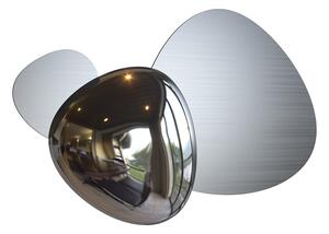 Applique Contemporanea Jack-Stone Acciaio Colore Nichel Led 8W