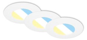 Briloner 7598036 -SET 3x Lampada LED da incasso per bagni LED/4,9W/230V IP44 bianco