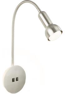Briloner 2178012 - LED Lampada flessibile da muro 1xE14/10W/230V + LED/3W cromo