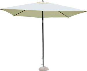 Ombrellone Da Giardino Rettangolare 2x3 Metri Milani Home - Palo Centrale In Legno, Per Esterni, Ristoranti E Bar - 5