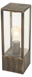 Lampada da esterno vintage da terra oro antico 40 cm IP44 - Charlois