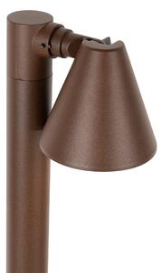 Paletto da esterno moderno marrone ruggine 100 cm IP44 regolabile - Ciara