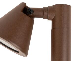 Paletto da esterno moderno marrone ruggine 30 cm IP44 regolabile - Ciara