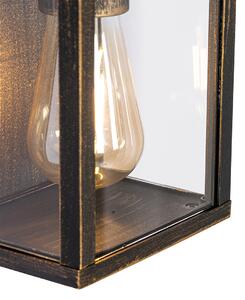 Lampada da parete vintage oro antico 38 cm 2 luci IP44 - Charlois