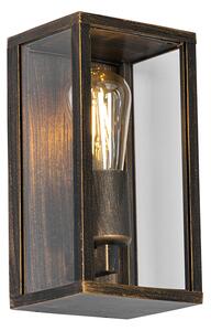 Lampada da parete vintage oro antico 26 cm IP44 - Charlois