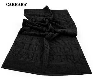 1 Asciugamano in spugna Carrara OVERLOGO 05 NERO S46 misura cm 60x110 - SECONDA SCELTA