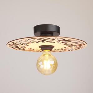 Lampadario a plafone FALCO 1xE27/60W/230V diametro 30 cm beige