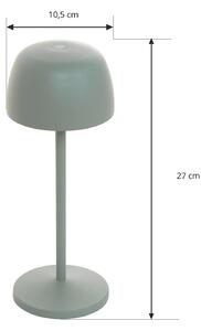 Lindby Arietty Lampada da tavolo LED ricaricabile, verde salvia, set di 2