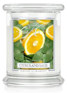 Candela 411gr Kringle art. Giara Media fragranza Citrus and Sage