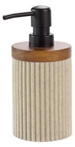 Dispenser di sapone in poliresina beige 350 ml Niagara - douceur d'intérieur