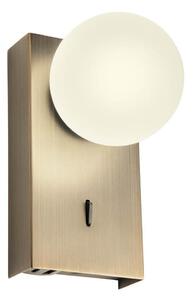 Redo 01-4658 - Lampada da parete NORMA LED/5W/230V CRI 90 USB bronzo