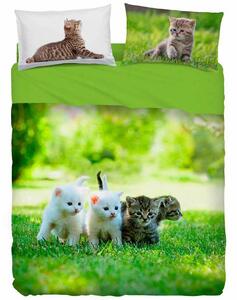 Completo letto copriletto UNA PIAZZA Bassetti Immagine Art. CAT TEAM - Stampa digitale ad alta definizione