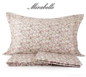 Completo lenzuolo in raso di cotone di Mirabello Art. M07 variante rosa ocra