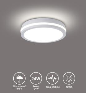 Brilagi - Plafoniera LED da esterno BENE LED/24W/230V diam. 26 cm bianca IP54