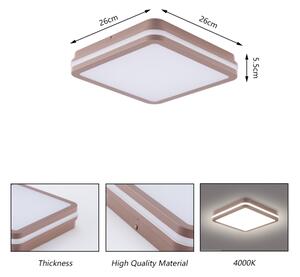 Brilagi -LED Plafoniera da esterno BENE LED/24W/230V 26x26 cm marrone IP54