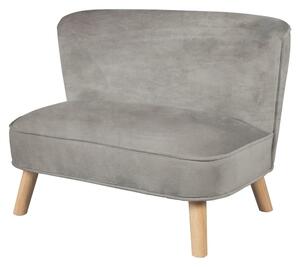 Divano per bambini in velluto grigio chiaro 70 cm Lil Sofa - Roba