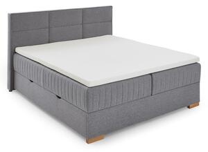 Letto boxspring grigio con contenitore 160x200 cm Tambo - Meise Möbel