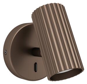 Eglo 902035 - Faretto da parete PORTILLO 1xGU10/5W/230V marrone