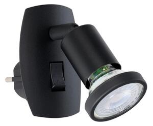 Eglo 300911 - Lampada LED a spina PARRINI 1xGU10/4,5W/230V nera