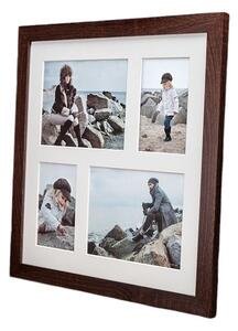 Cornice marrone scuro per 4 foto, 39 x 39 cm Narvik - Styler